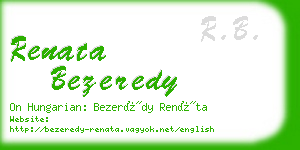 renata bezeredy business card